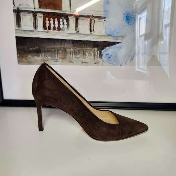 Arden Suede Pump by Banana Republic | 5.5 | Chocolate Brown Suede - Picture 4 of 10